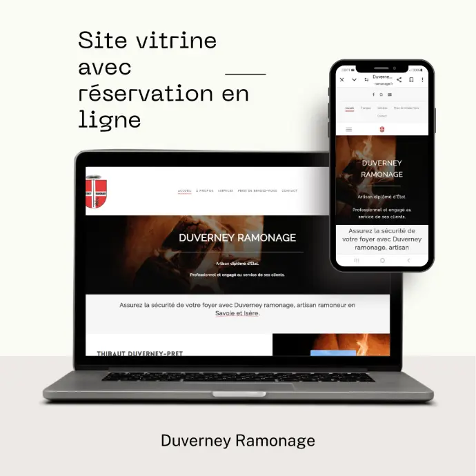 Site internet avec réservation en ligne