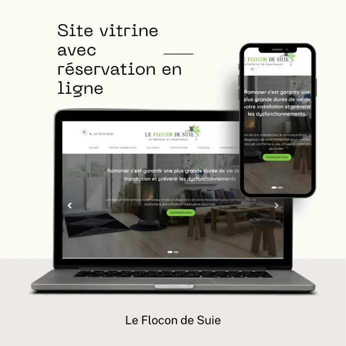 Site vitrine avec réservation en ligne